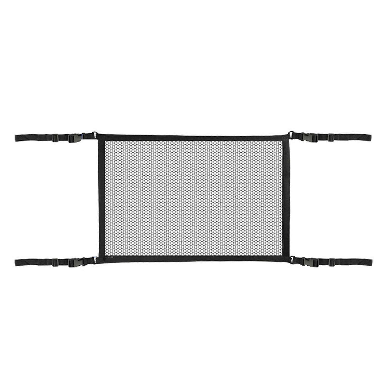 Hanging Storage Bag Suspended Double-layer Foldable Space Saving Car Ceiling Storage Net Pocket for Auto mengxi