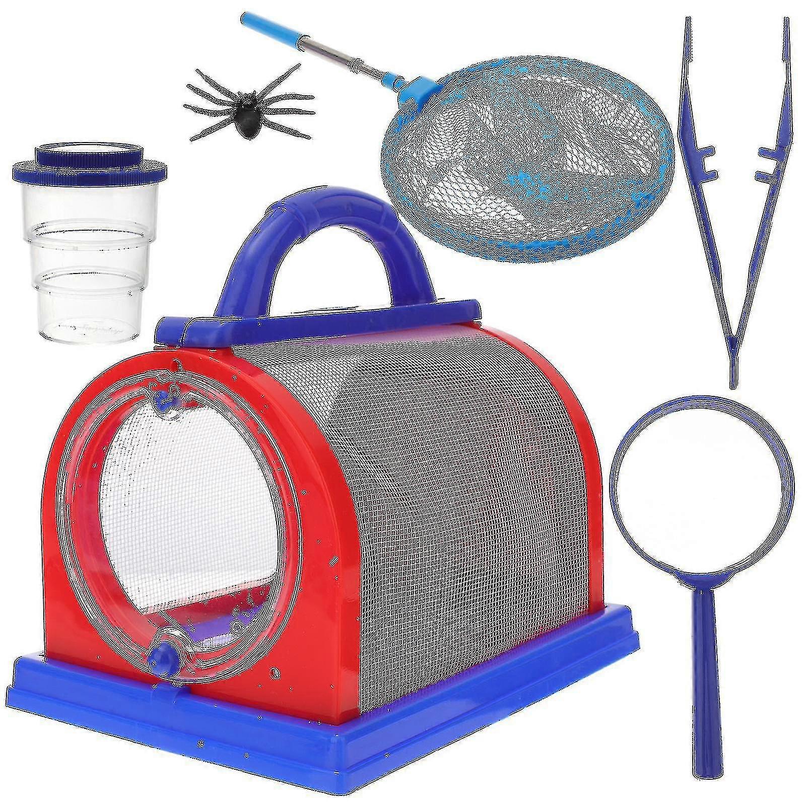 1 sett insekt fange netto insekt observasjon bur utendørs utforsker bug catcher