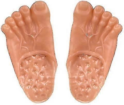 Kæmpe store jumbo fødder dækkerhudfarve