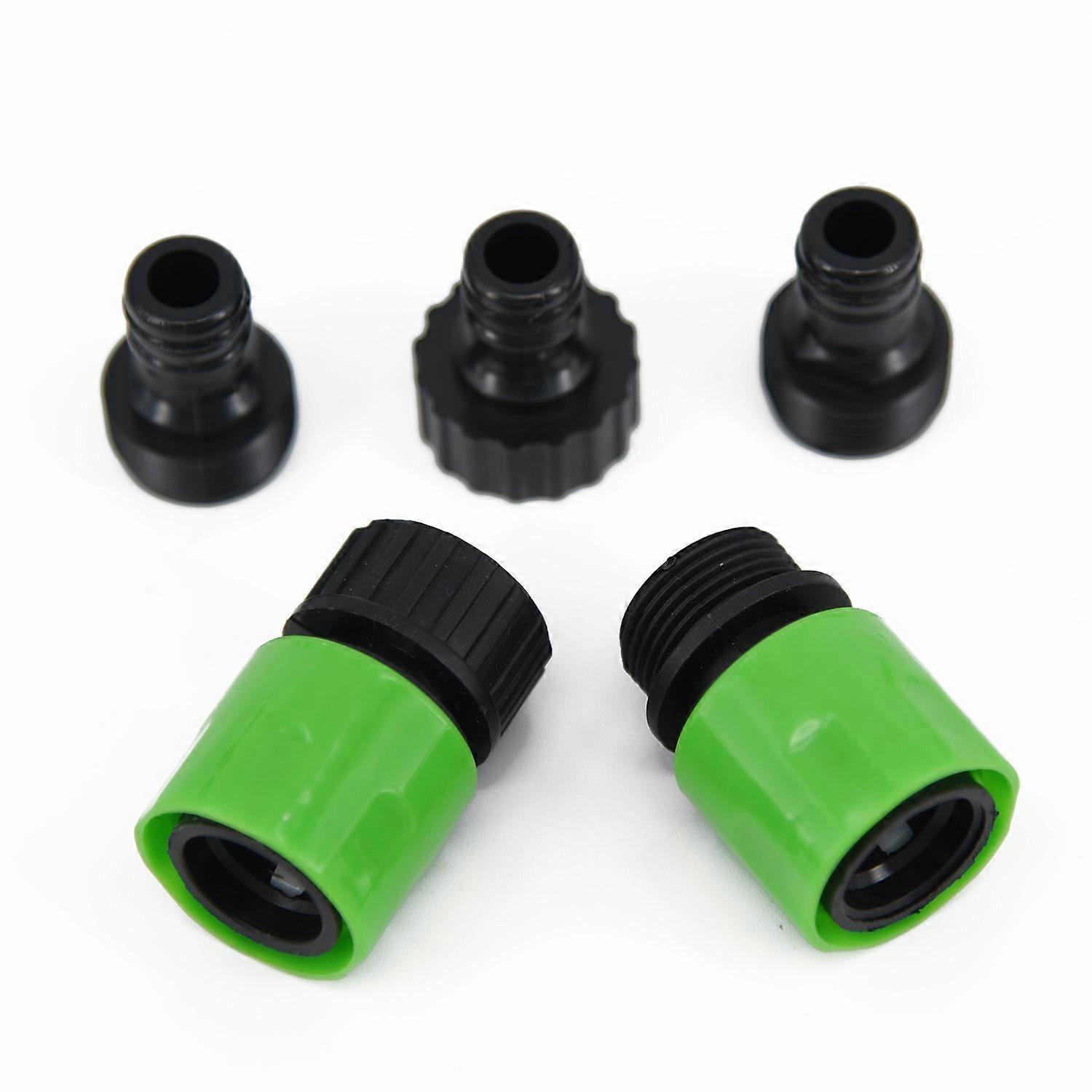 5xGarden Hose Quick Connect Plastic Hose Tap Adapter Connector Tool Plastic