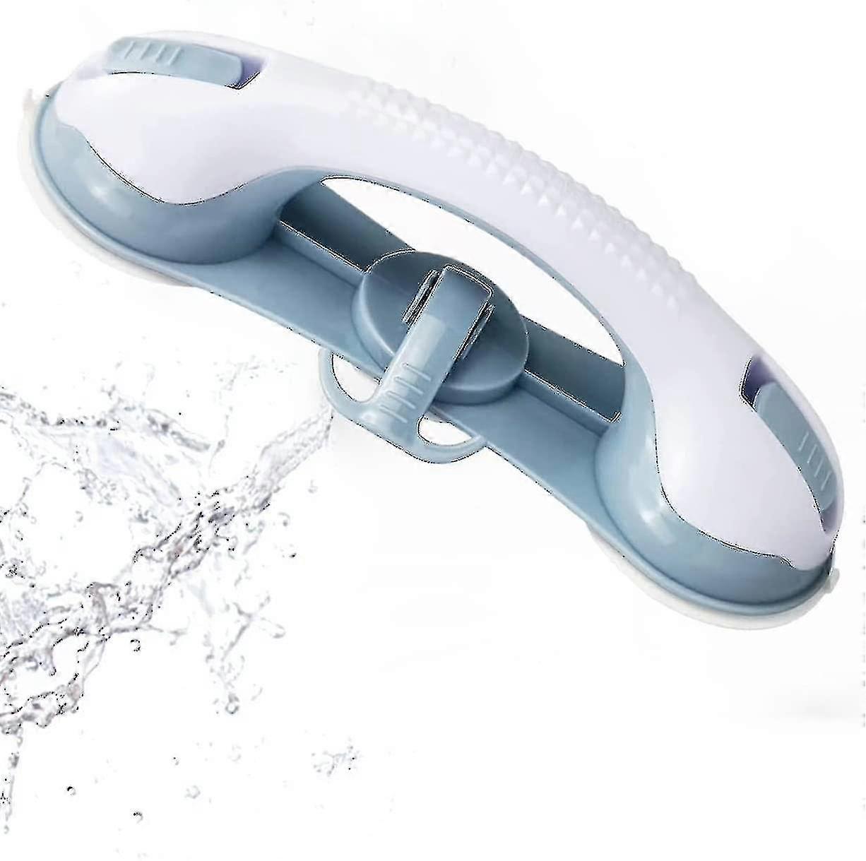 Suction Bathroom Grab Rails, Hand Rail For Elderly, Portable Mobility Aids Safety Handle With Suction Cup Fitting, No Fixings Needed For Bathroom (blu