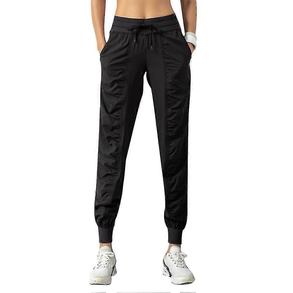 Naiwang Women's Solid Color Lace Up Jogging Casual Sweatpants
