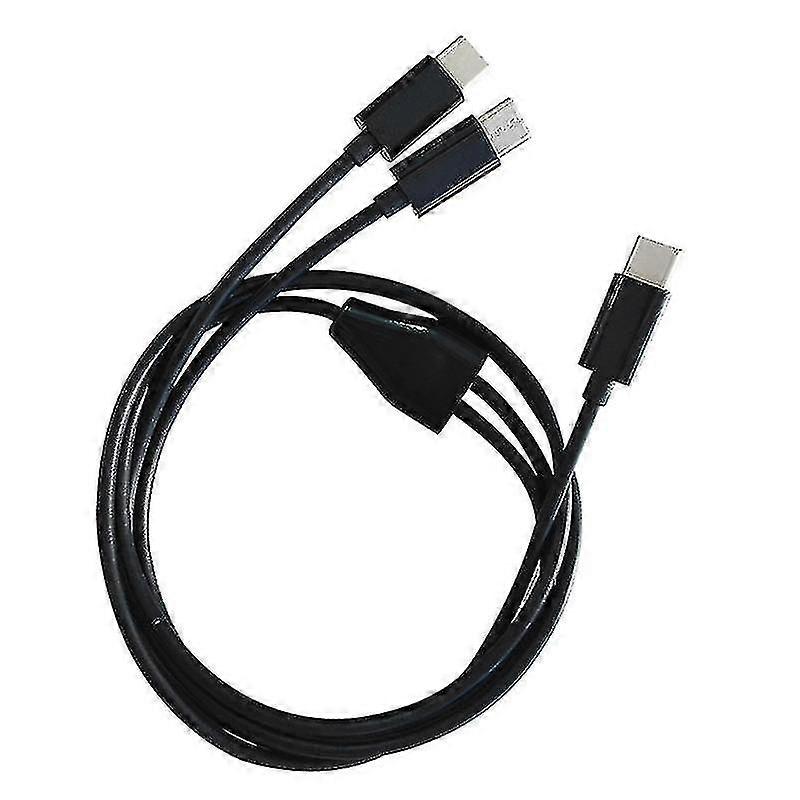 Type C Male To Dual Type C Male Charging Line For Working Office Home Use