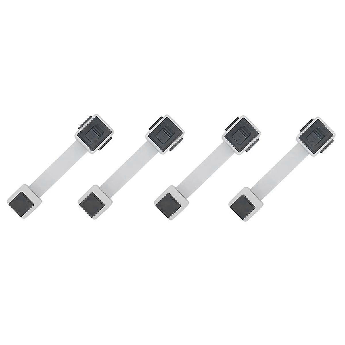 Child Proof Cabinet Locks, 4 Pack Baby-Proofing Door Locks for Fridge Drawer Cupboard Dishwasher Cu