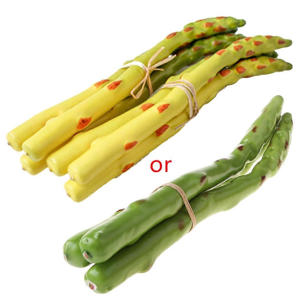 3pcs / set Simulazione artificiale Asparagi Modello falso verdura Frutta Ornamento Sho