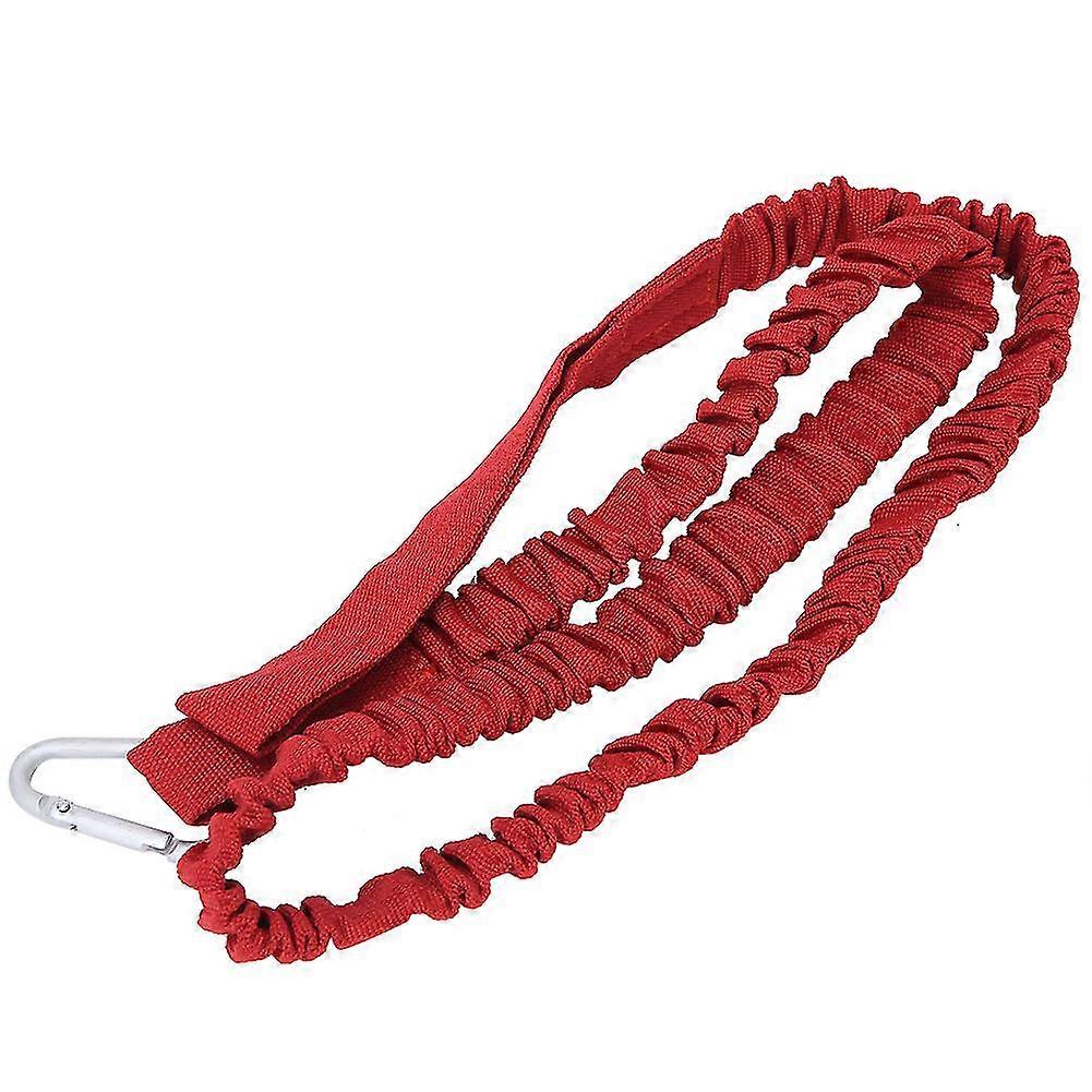 Red Oxford Cloth Multifunction Fishing Rod Lanyard Elastic Safty Marine Kayak Paddle Leash