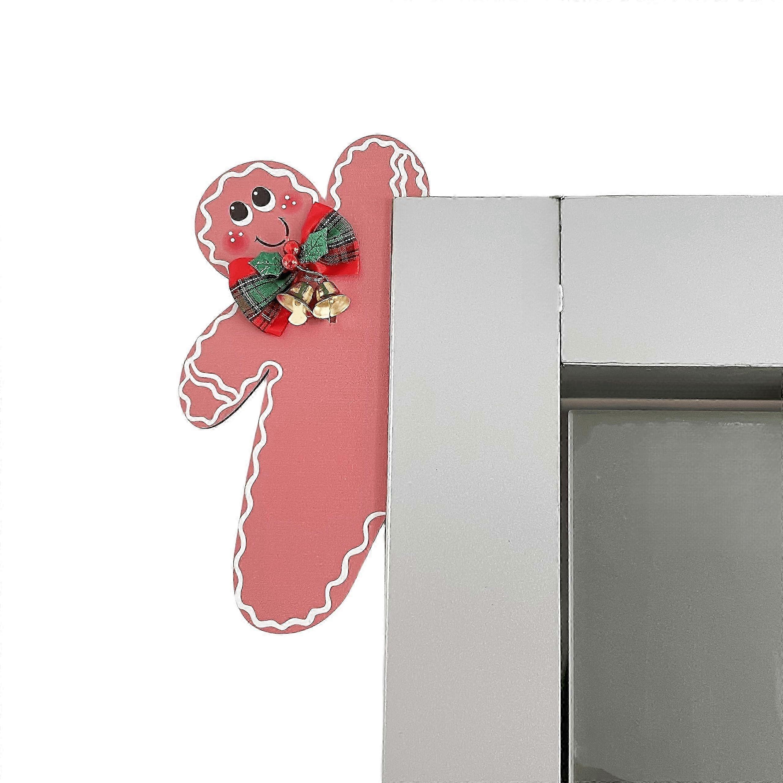 面白い家の装飾ドアシッターウッドフレームコーナーデコレーションミラーキャビネットチェア引き出し家具用