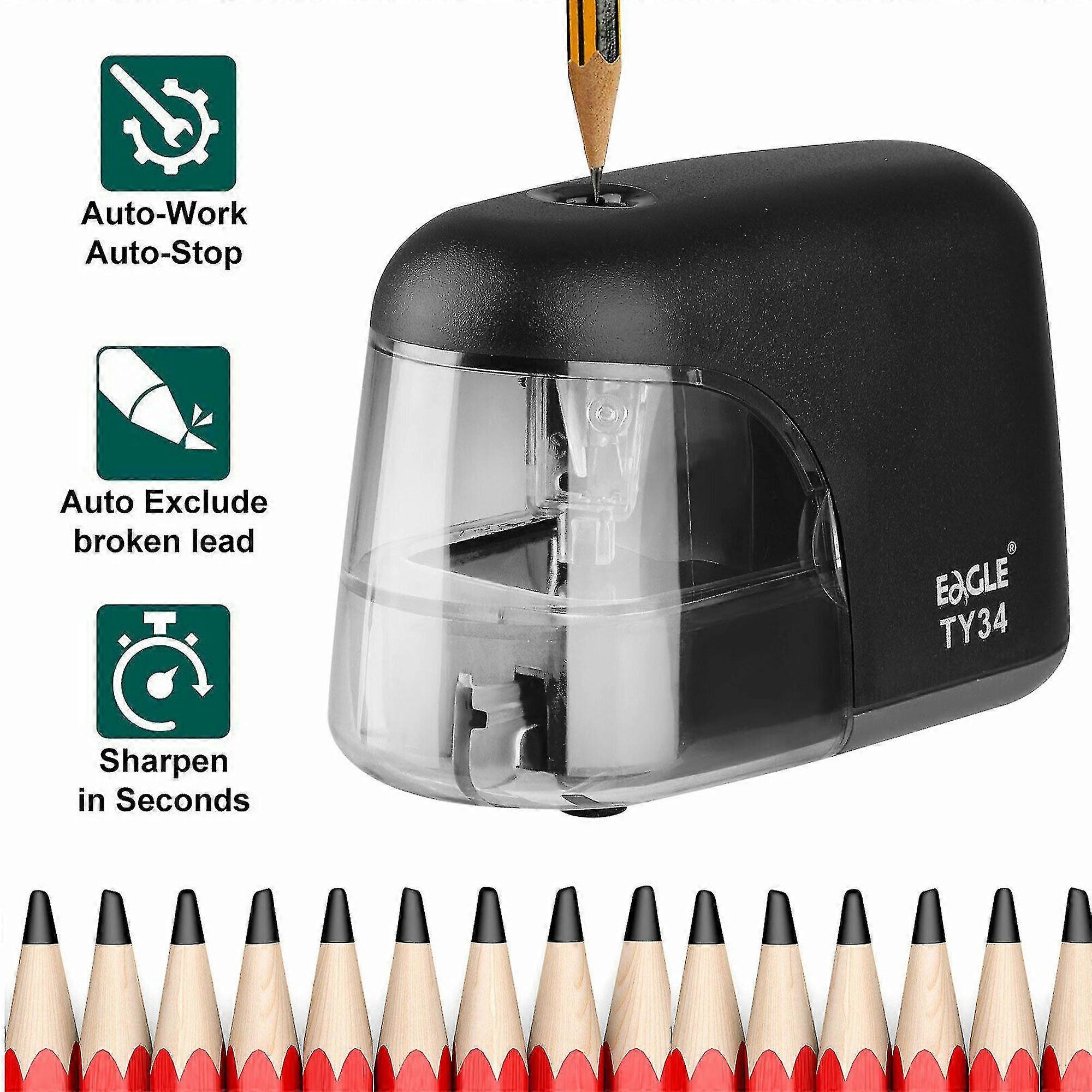 Portable Electric Pencil Sharpener Rechargeable Automatic School Office