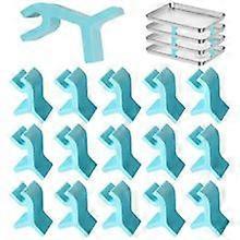 16Pcs Baking Sheet Stackers,Layered Tray Holder Stackers,Space-Saving Tray Stackers,Universal Reusable Trays Stacking Holder,Multipurpose Baking Tray 