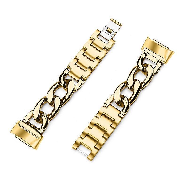 Type B Replacement Watch Band Single Row Chain Watch Strap for Fitbit Charge 6/5
