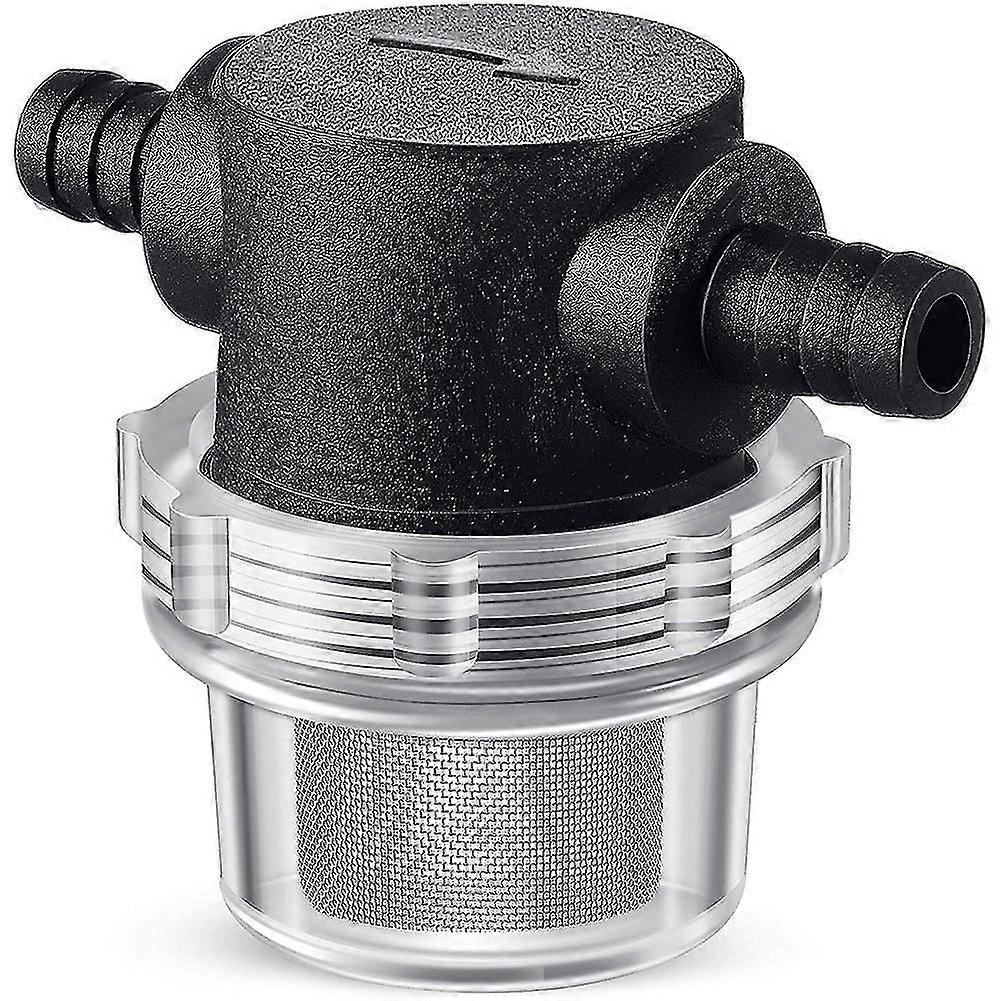 Water Pump Strainer,3/8 Inch Hose Barb In-Line Strainer Twist-On Pipe Sprayer Filter for Water Pump 12V DC 80PSI Camper