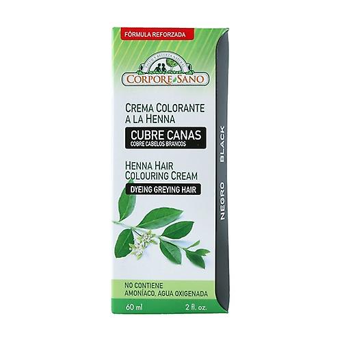 Henna Black Coloring Cream 60 ml of cream (Black)