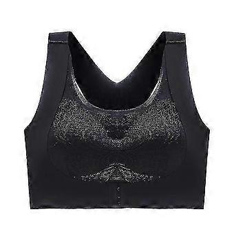 Women's Front Closure Seamless Beauty Back Bra Wireless Padded Bra Comfortable Underwear