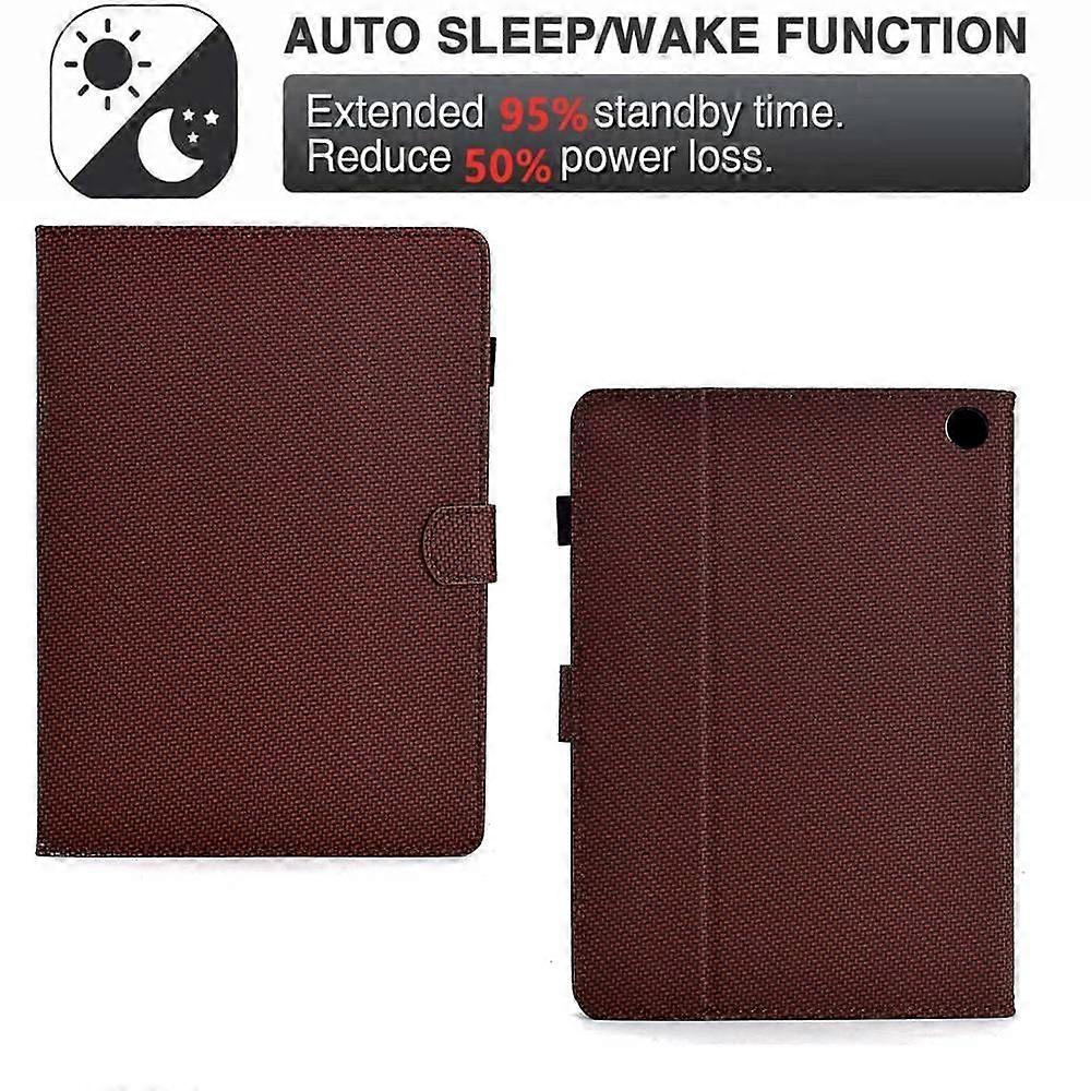 Premium Leather Smart Cover for Fire HD 8 (2022) - Ultra-Thin, Lightweight, and Shockproof Design with Card Slots and Stand Function for Enhanced Prot
