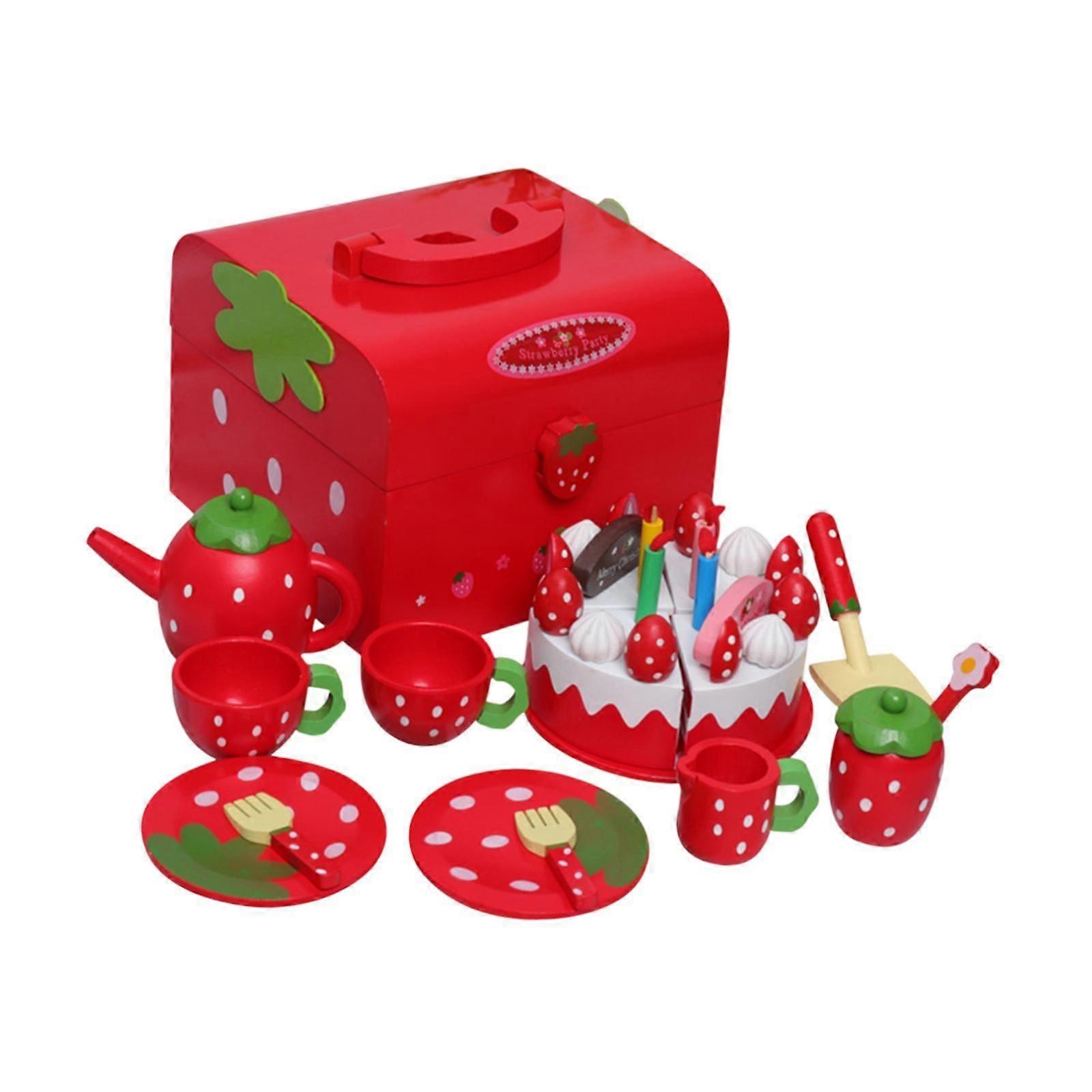 Απογευματινό σετ παιχνιδιού τσαγιού με θήκη μεταφοράς για νήπια 3-5 ετών