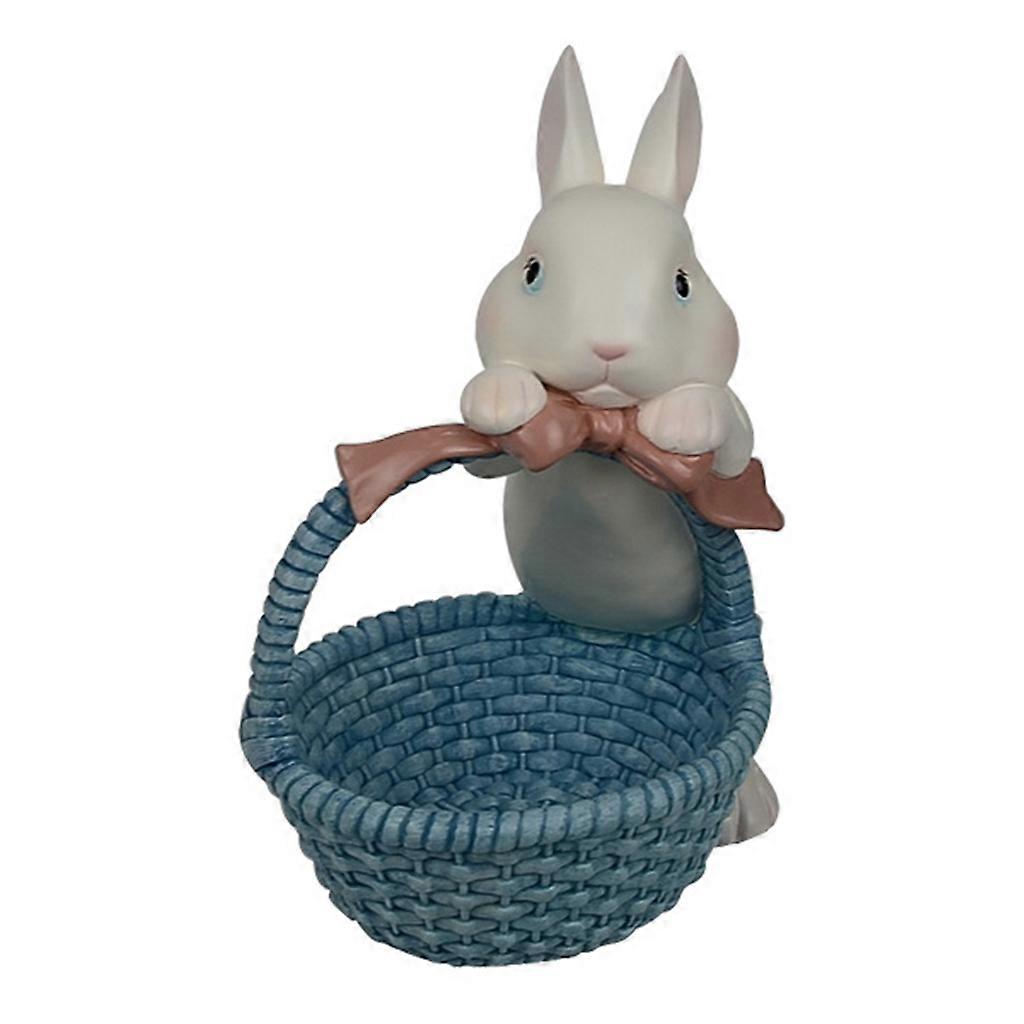 Outdoor Garden Statue Cute Resin Rabbit Animal Decor for Outdoor Patio Ornaments Yard Home Art Figurines Decorations Yellow