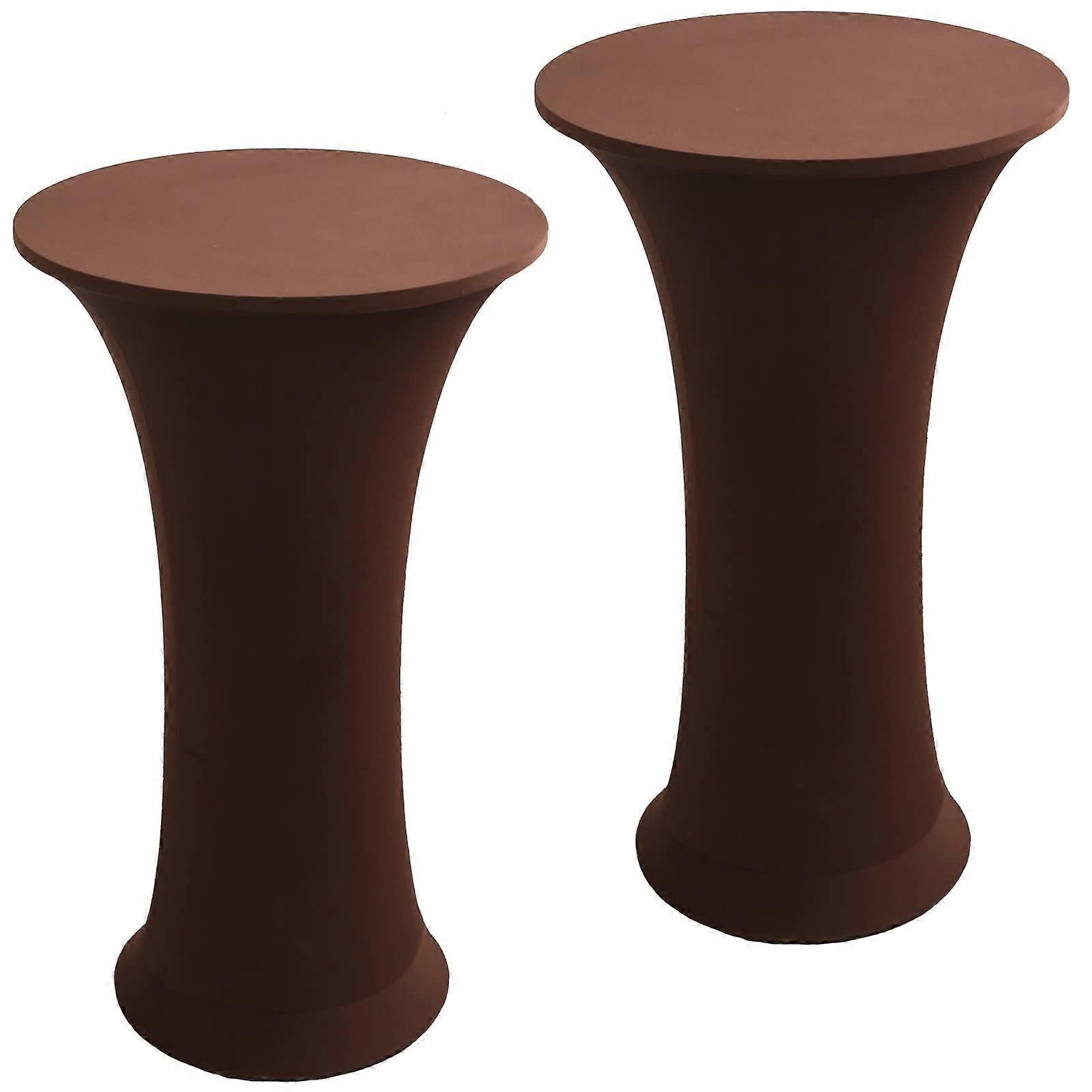 Cocktail Spandex Elastische Tischdecke 2er Pack 24"x43" - Hohe Tischabdeckung für Bar Hochzeitsfeier