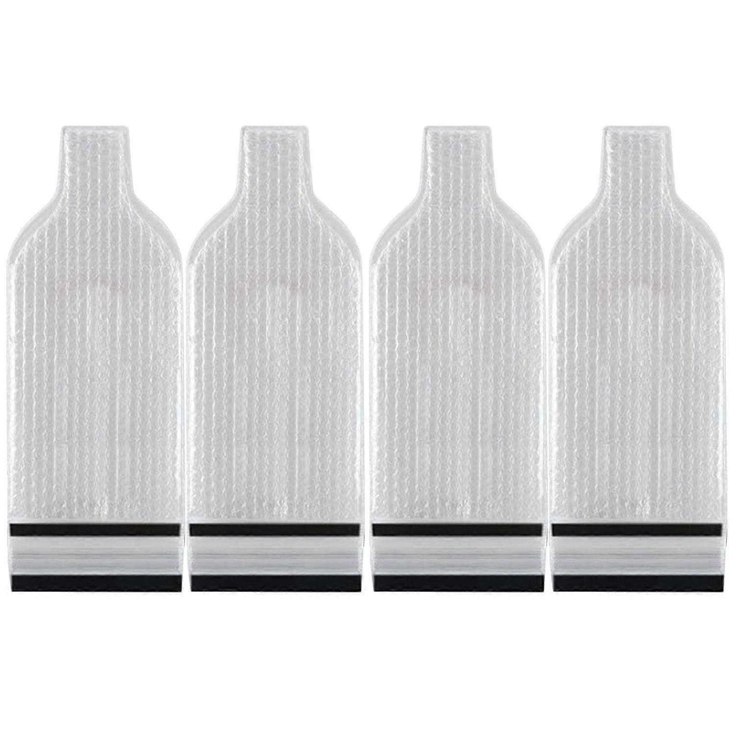 4 Pcs Red Wine Bags Reusable Wine Bottle Travel Protector Bag Visible Double Layer Leak Proof