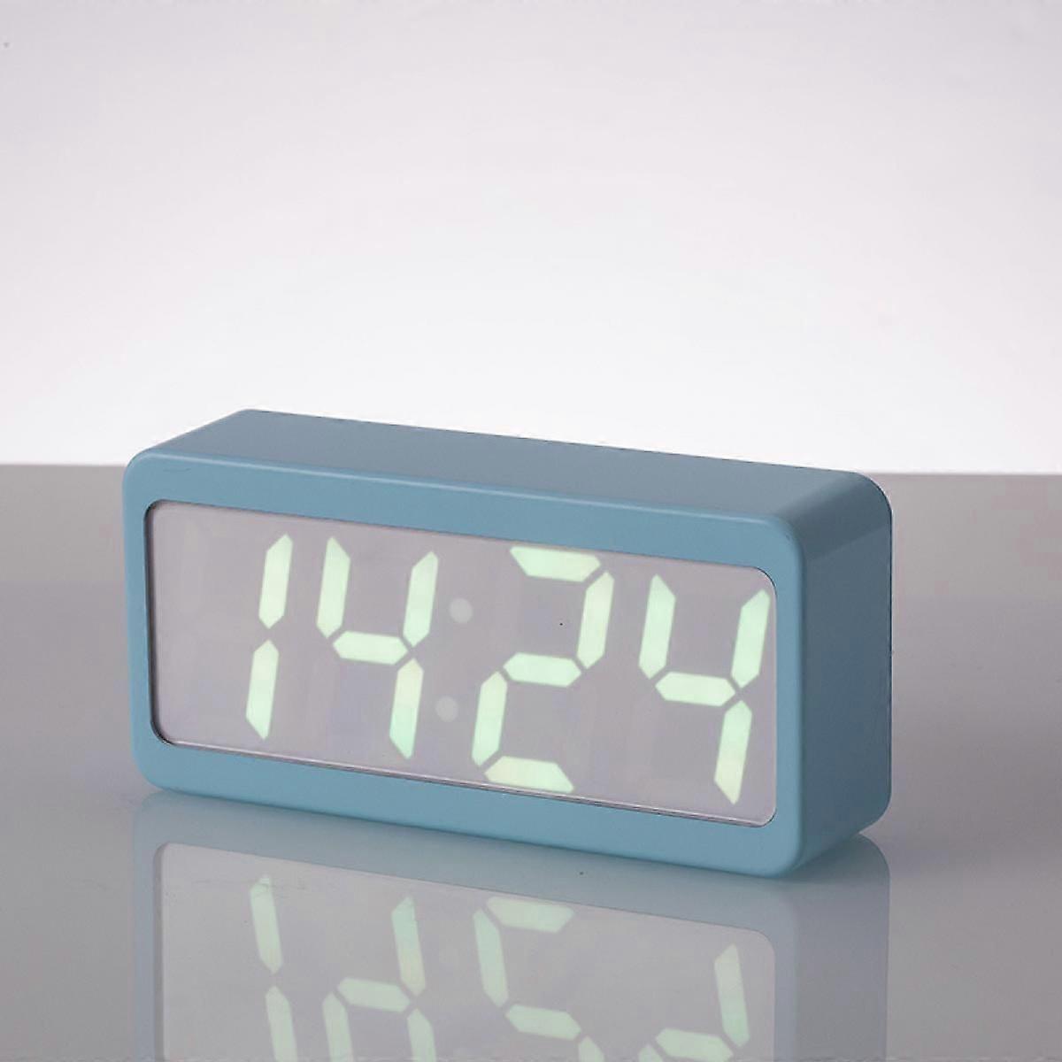 Color-Changing Alarm Clock Table Clock Night Light Luminous Clock Electronic Date Temperature Sound Control Desktop Smart Multi-Function Digital Clock