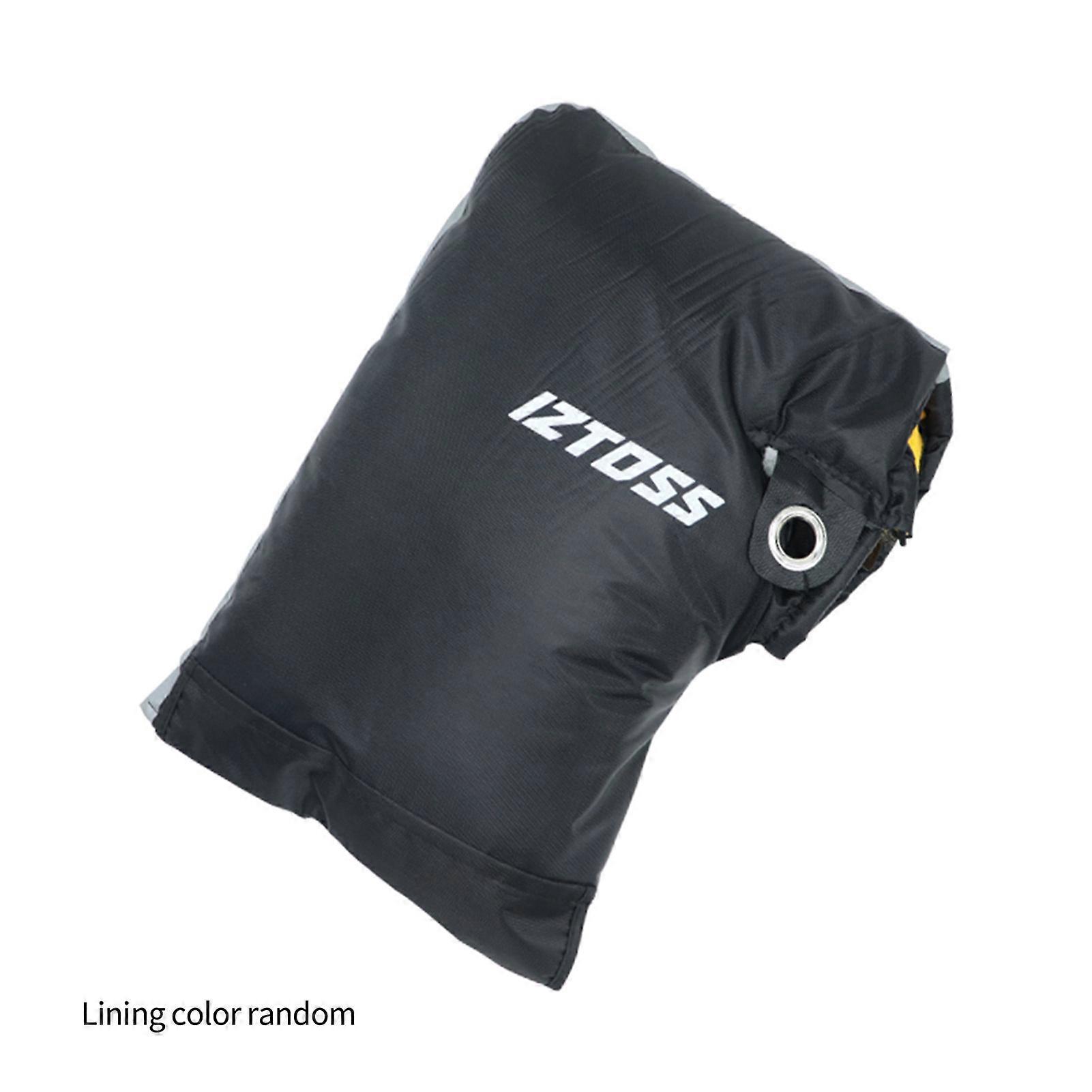 Windproof Rainproof Motorcycle Handlebar Gloves Mittens 16cm Black