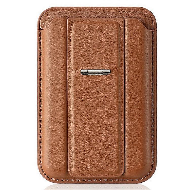 Compatible with MagSafe Leather Magnetic Card Holder Kickstand Combo Multi Card Slots Compatible For iPhone Series