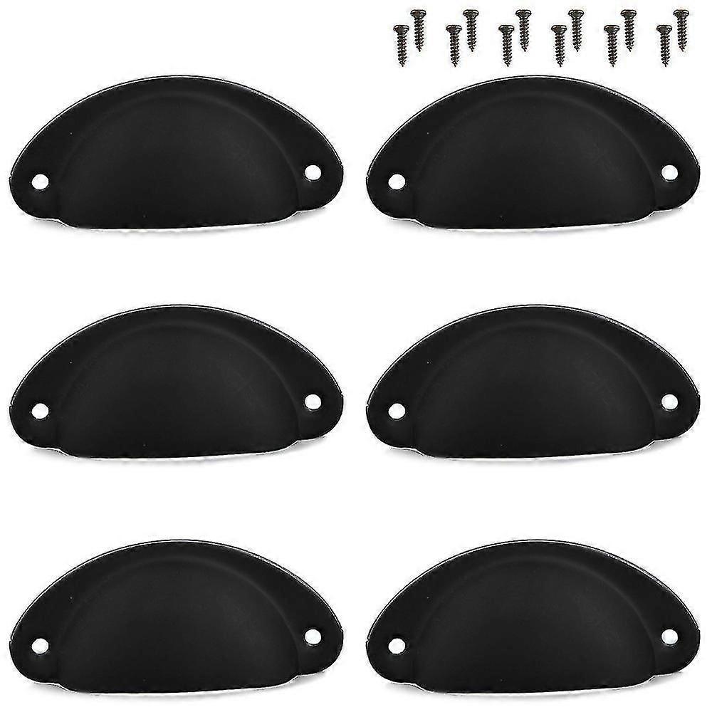 12pcs Cup Handles Shell Pull Kitchen Cupboard Cabinet Door Furniture Drawer Knobs