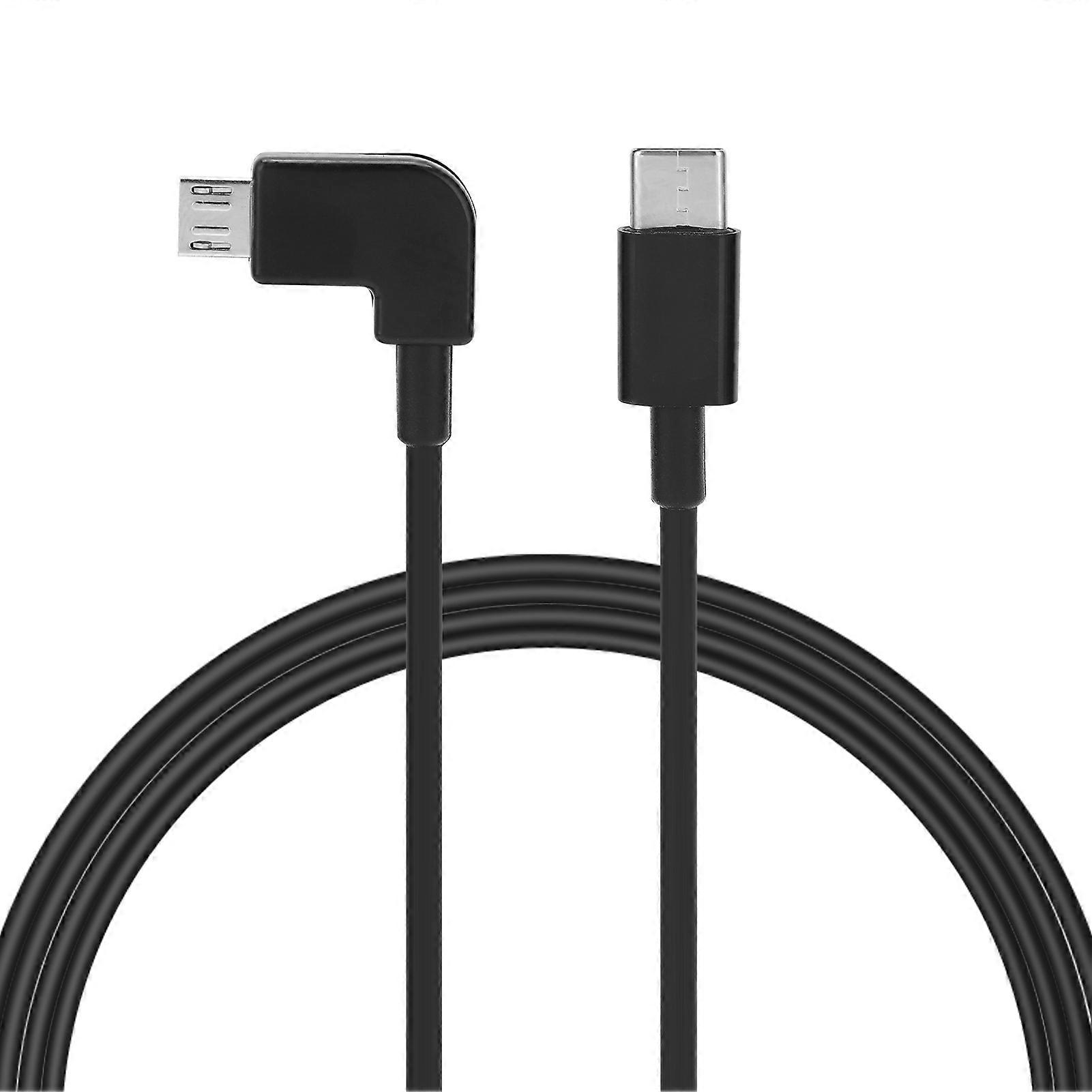 Right Angle FPV Goggles Type C to Micro USB Data Cable for DJI FPV Flight Glasses