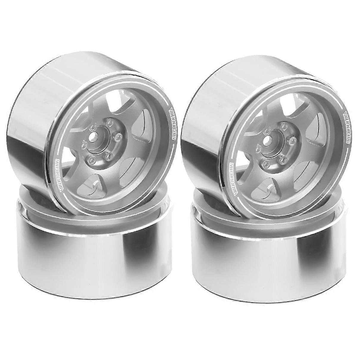 Wheel Rims Hub for 1/10 1/8 TRX4 RC Car Upgrade Parts,Silver