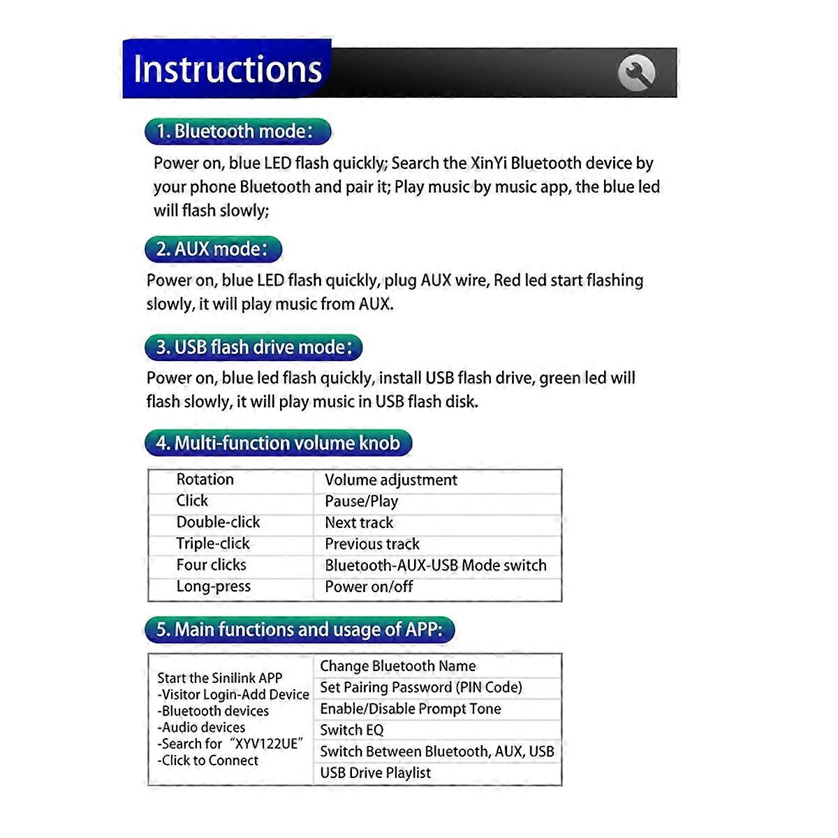 Modulo scheda amplificatore digitale Bluetooth C