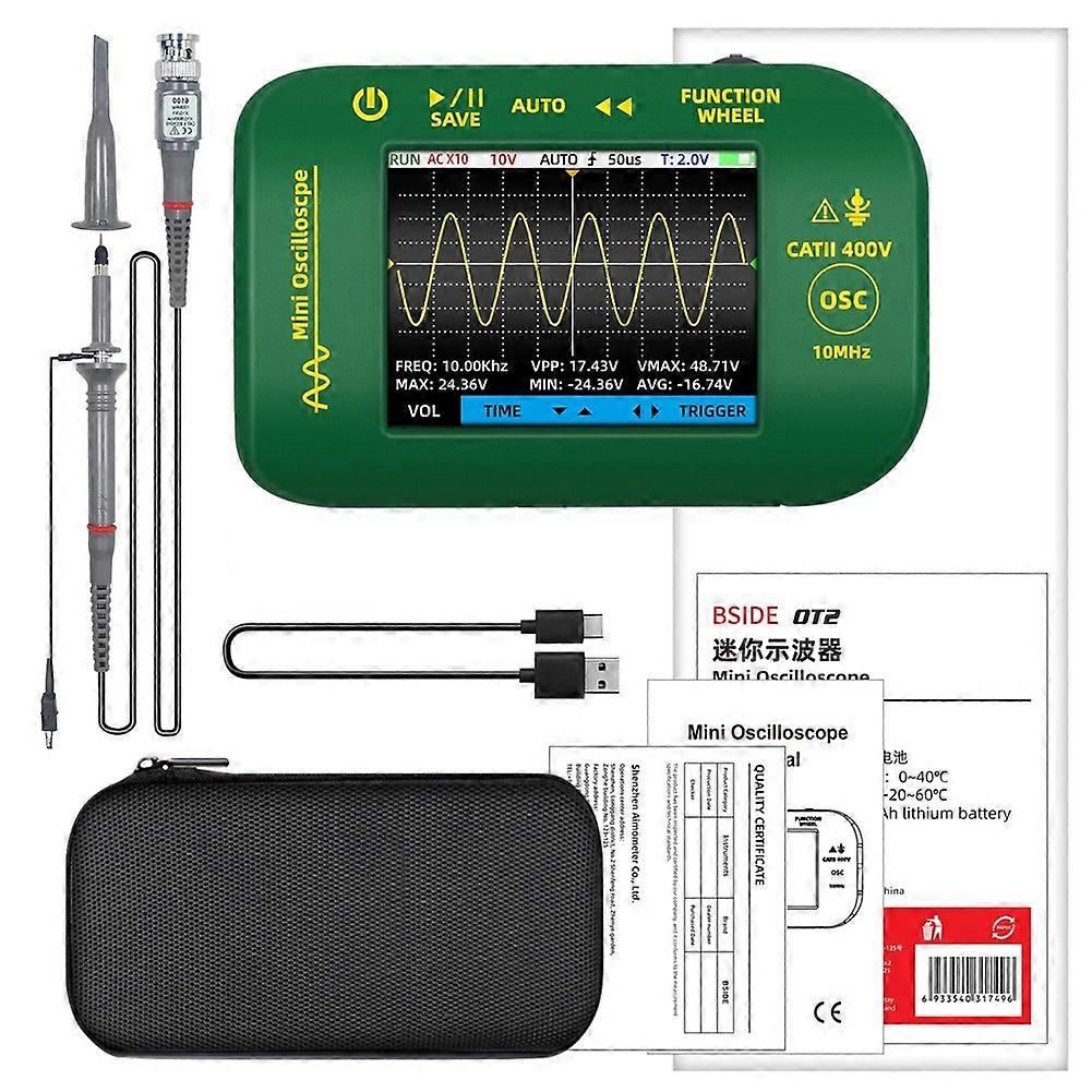 OT2 Handheld Digital Oscilloscope 10Mhz Sampling Rate
