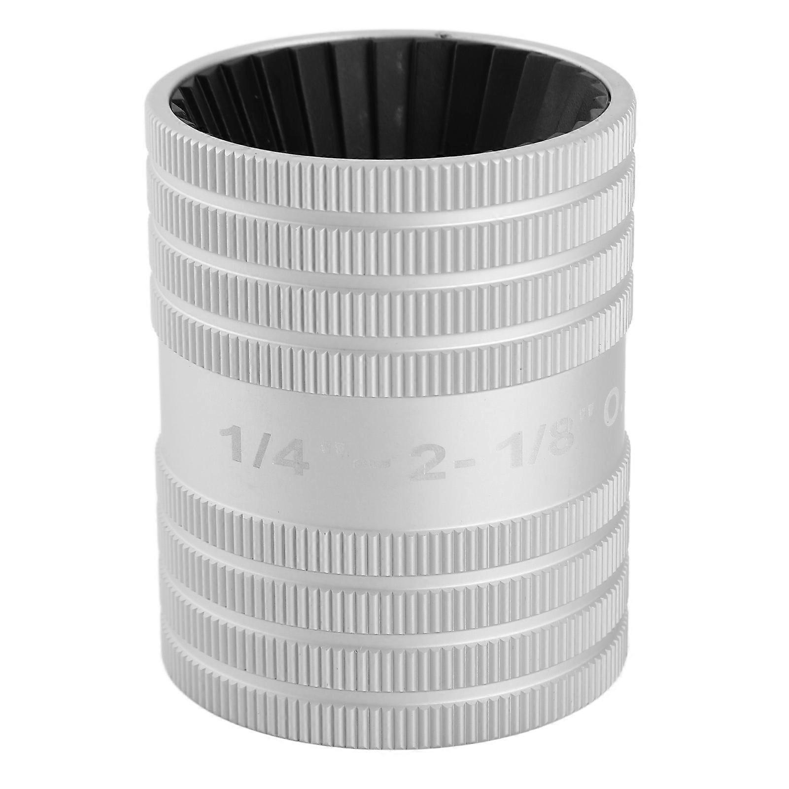 Inner/Outer Tube Reamer, Precise and Ergonomic Aluminum Alloy Deburring Tool for Stainless Steel Tubes L
