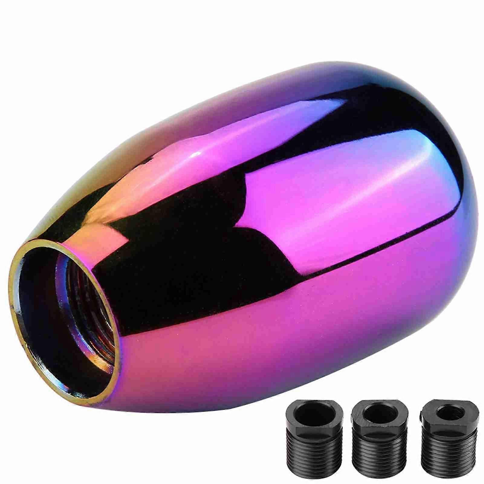 5 Speed Car Manual Gear Shift Knob with 3 Adapters 8/10/12mm (Colorful)