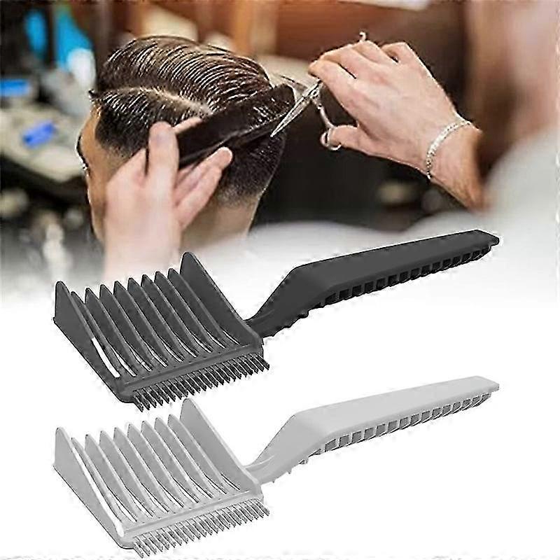 Professional Hairstylists' Arc Positioning Comb for Men - Blend and Fade Comb with Auxiliary Features