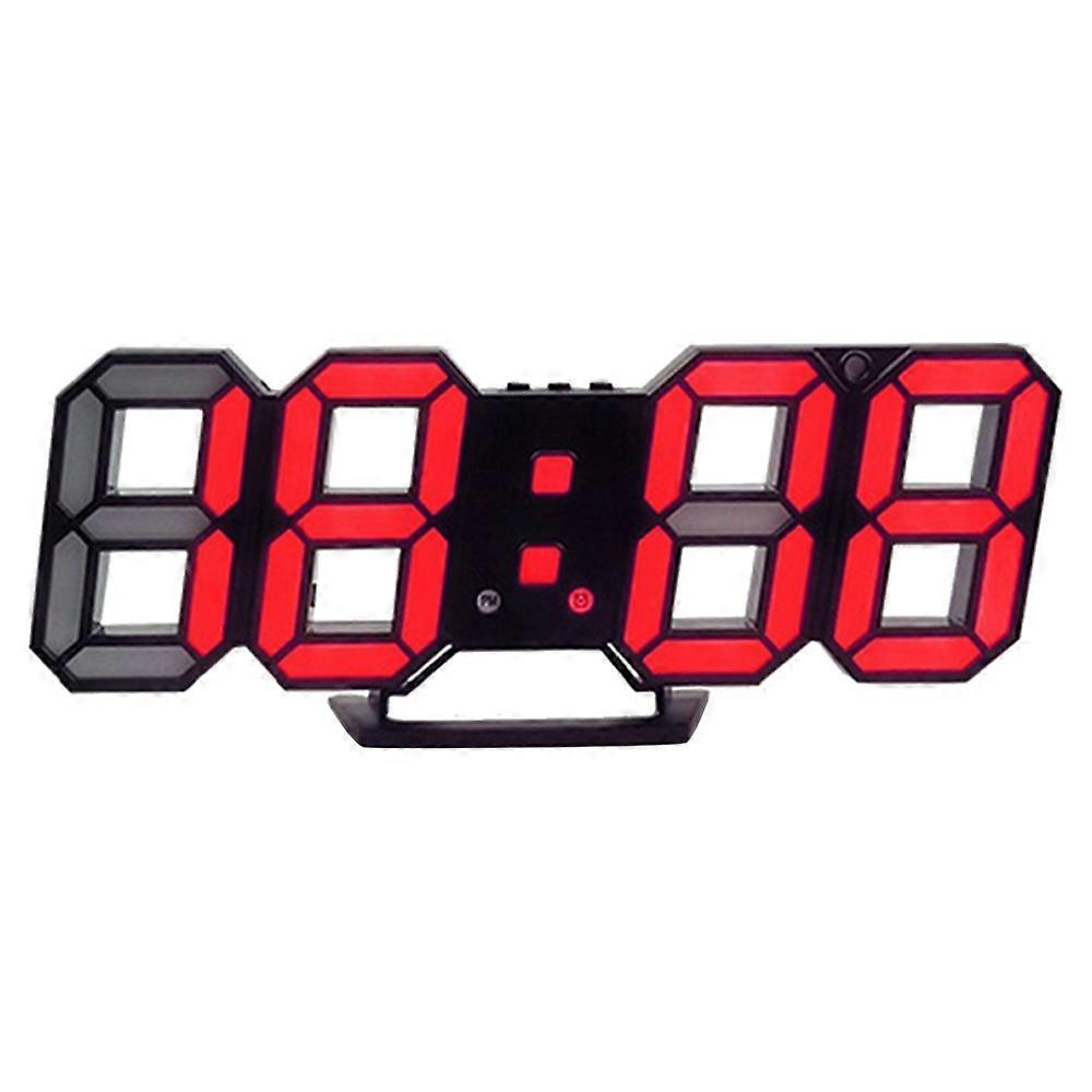 3D  Led Digital Clock Alarm Clock Digital Wall Clock Stereo Clock-Style6