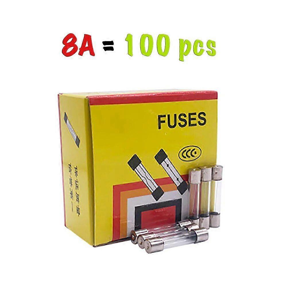 Fuse glass fuse 5x20mm V (0.2A/0.5A/1A/2A/3A/5A/8A/10A/15A/ 20A) 100 pieces/set