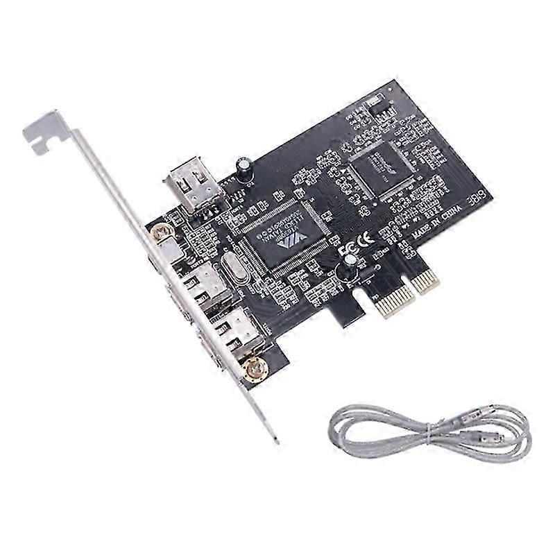 Placă de expansiune pentru captură video PCIe 3x 1394A Firewire PCI Express la IEEE 1394