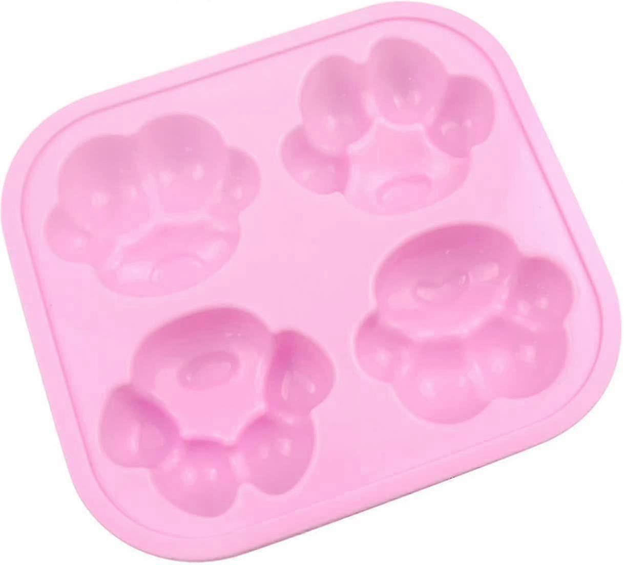Candy Making Silicone Cat Claw Mold Pink JEL