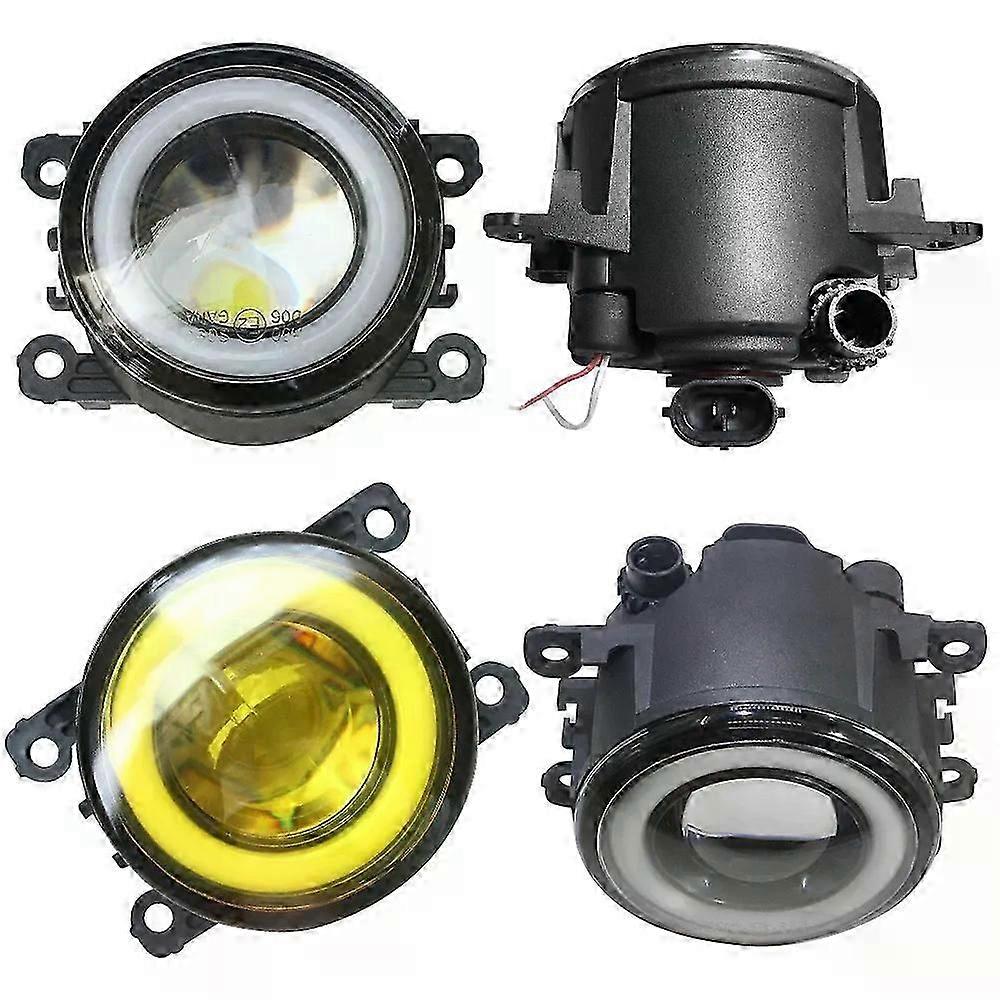 Exquisite 2 X Car Front Bumper Fog Light 4000LM LED Bulb Halo Ring Angel Eye Daytime Running Lamp 12V For Ford Focus MK2 MK3 2004-2015