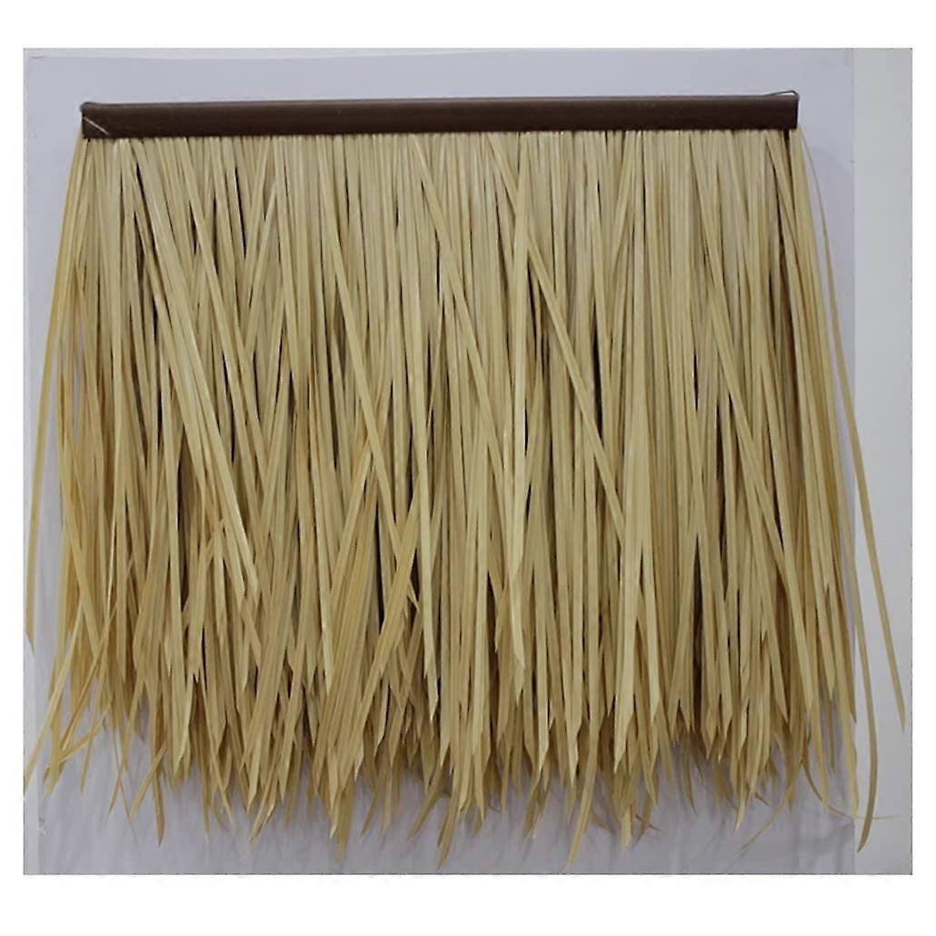 Thatch Roof Artificial Fake Straw Fake Thatch Artificial Thatch Tile Plastic Thatch (Color: Yellow 4)