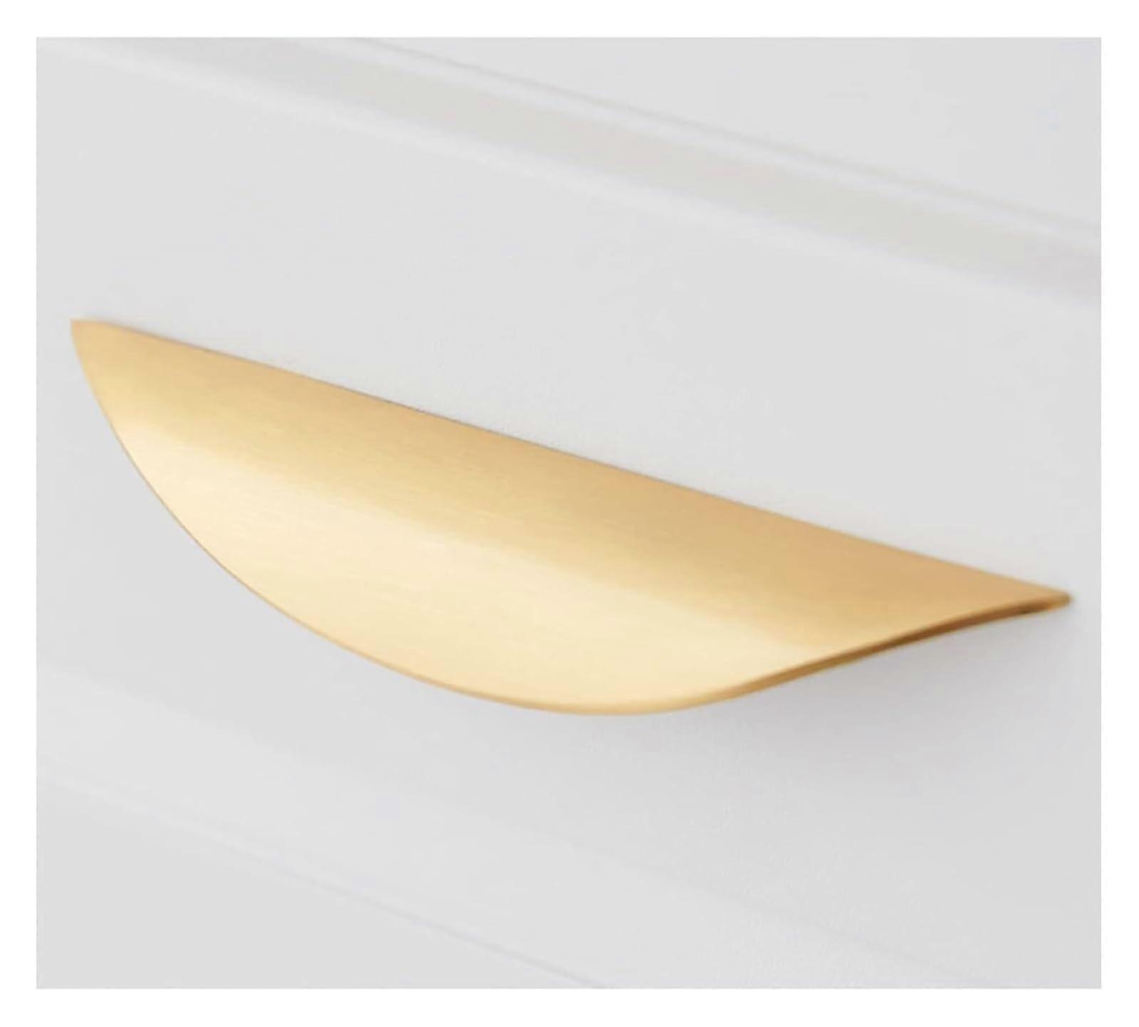 Hidden Drawer Pulls, Cabinet Pulls Pure Copper Hidden Closet Handle Gold Invisible Drawer Handles