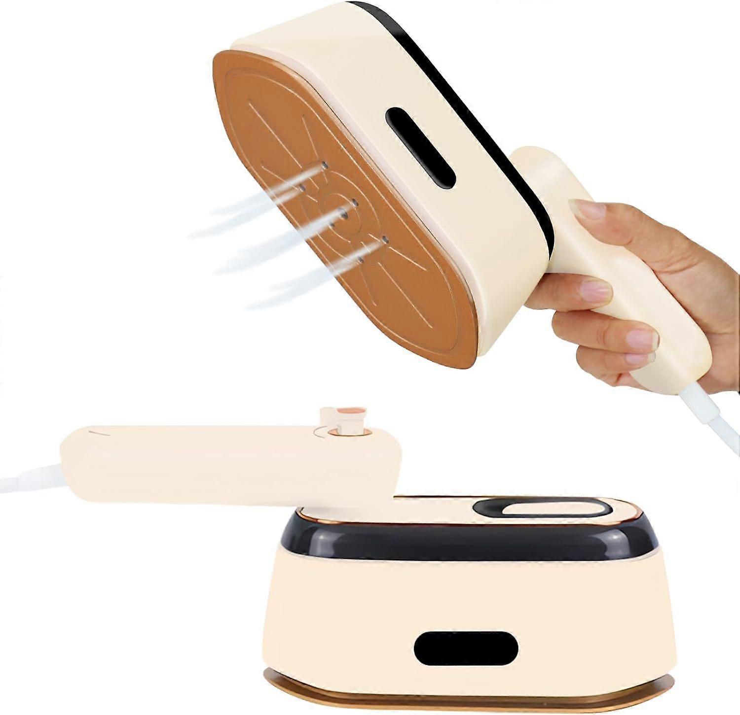 SQCLV Travel Steamer for Clothes, Home Essentials Dry and Wet 2 in 1 Portable Mini Ironing Machine with 30s Fast Heat-Up, 180 Rotatable Steam Iron, Ha