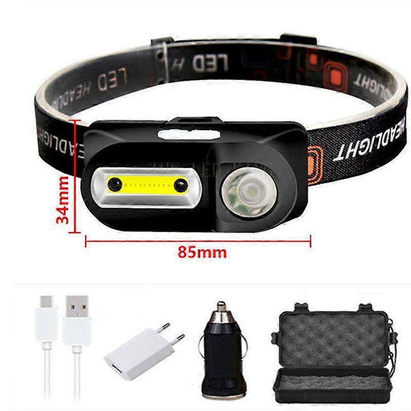 Mini lanternă portabilă XPE Q5+ COB LED, aste by USB, ideală pentru saună, camping, pescuit, soare, drop shipping