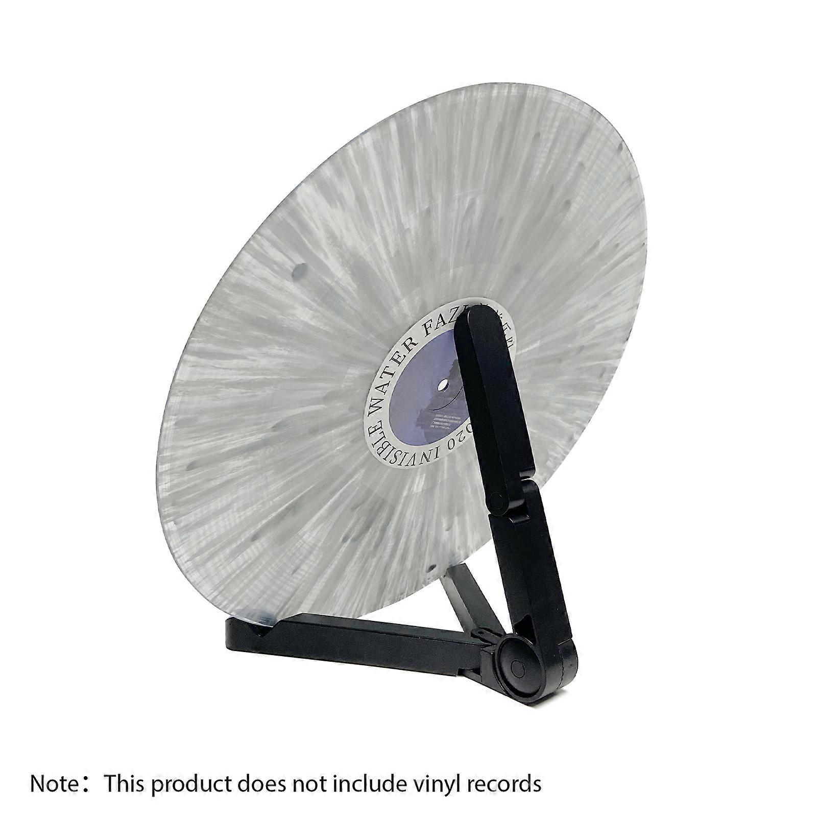 Foldable Rack Multiple Adjustable Storage Racks Anti-slip Anti-damage Playing Display Holder Perfect for 7-12'' Vinyl Record