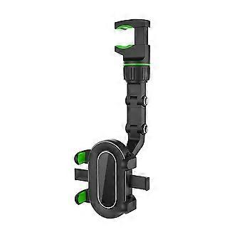 Cell Phone Holder Multifunction Universal Car Rearview Mirror Phone Holder(Green) W2d