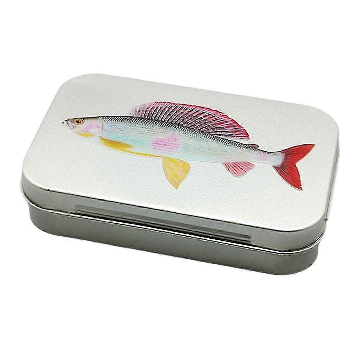 Äsche Forelle Muster Fliege Metall Köderbox Fliegenfischen Köderzubehör Fliegenköderbox Klein