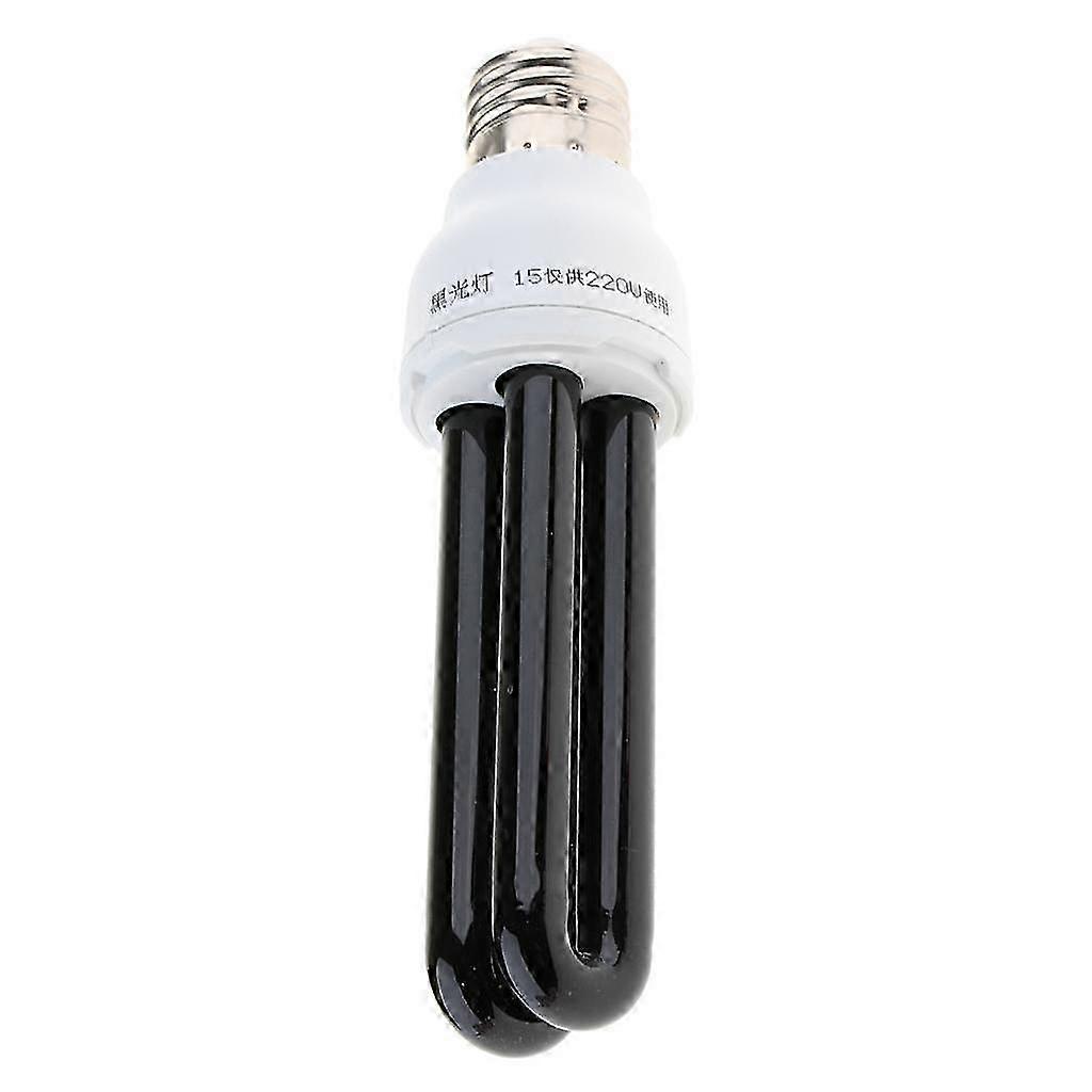 E27 15W UV Blacklight Bulb Curing Lamp for Nails, Crafts, Glue Drying