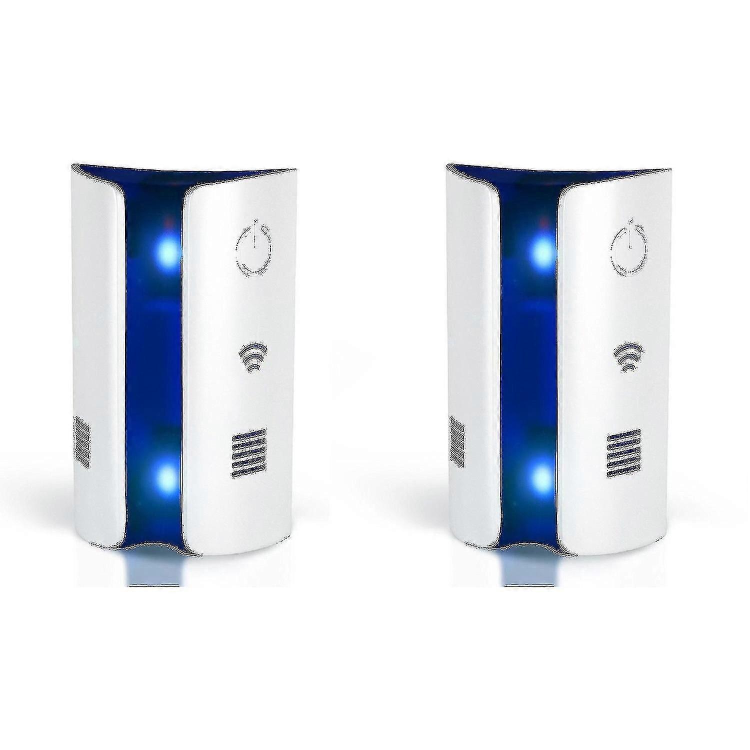 2x Ultrasonic Electromagnetic Pest Repellent Control(us//eu Plug)