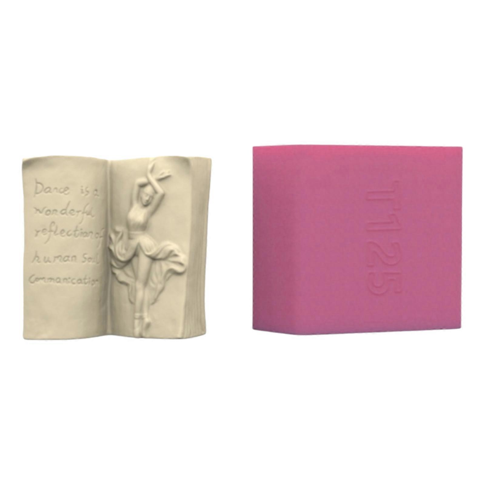 ייחודי מלאכה עובש אגרטל תבניות פנים ספר צורת פיסול תבניות סיליקון עציץ תבניות מרקם סיליקון לאגרטל פרחים