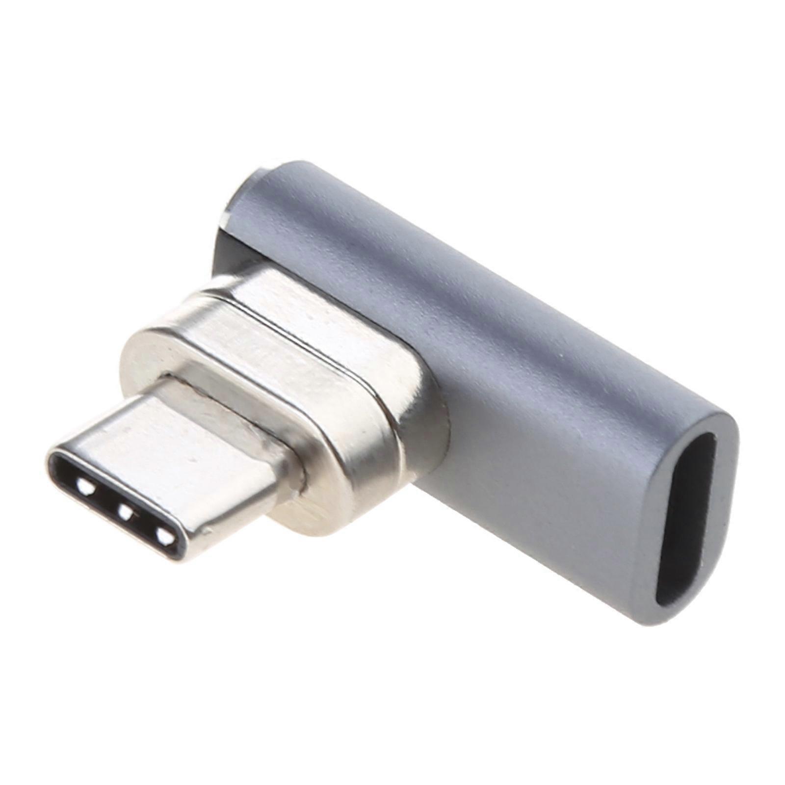 USB C 90 Degree Magnetic Adapter 24 Pins PD 100W Fast Charger Connector Type C Cable Data Transfer 4K 60Hz Video Output