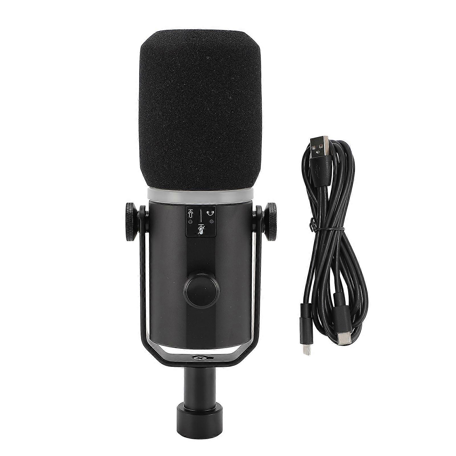 PM1 USB XLR Dynamic Microphone with RGB Lights for Podcasting, Gaming, and Streaming